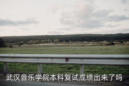 武漢音樂學院本科復試成績出來了嗎