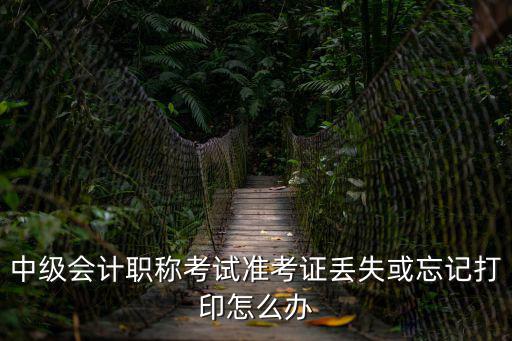 中級(jí)準(zhǔn)考證打印，中級(jí)會(huì)計(jì)職稱考試準(zhǔn)考證丟失或忘記打印怎么辦