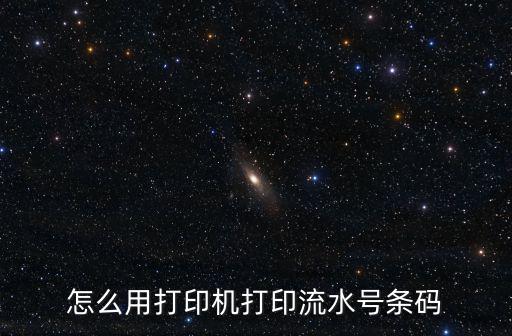 怎么用打印機打印流水號條碼