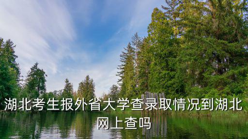 湖北招生信息，湖北省招生辦錄取進程