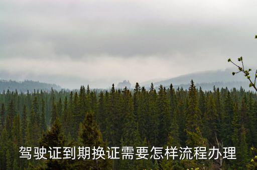 駕駛證到期換證需要怎樣流程辦理