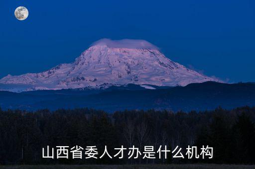 山西省委人才辦是什么機構(gòu)
