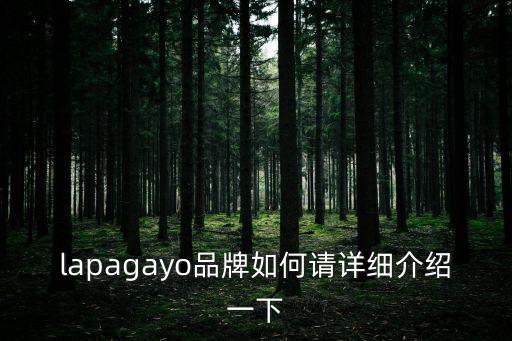 lapagayo品牌如何請詳細介紹一下