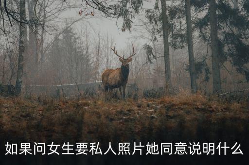 如果問(wèn)女生要私人照片她同意說(shuō)明什么