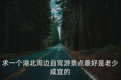 求一個湖北周邊自駕游景點最好是老少咸宜的