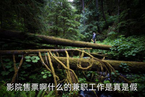 影院售票啊什么的兼職工作是真是假