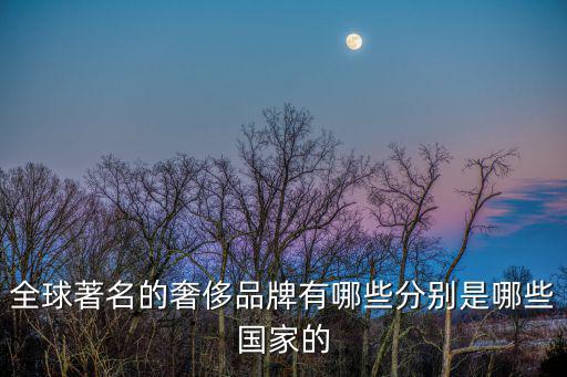 全球著名的奢侈品牌有哪些分別是哪些國家的