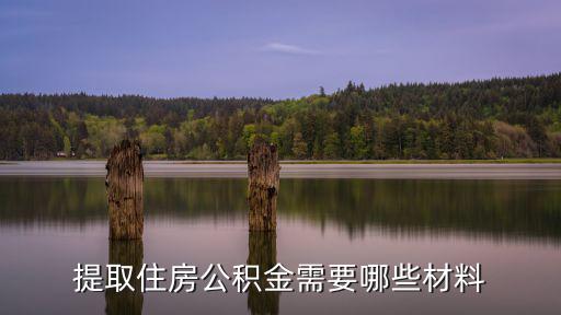 提取住房公積金需要哪些材料