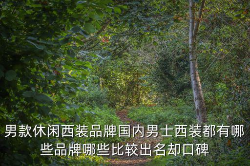 男款休閑西裝品牌國內男士西裝都有哪些品牌哪些比較出名卻口碑