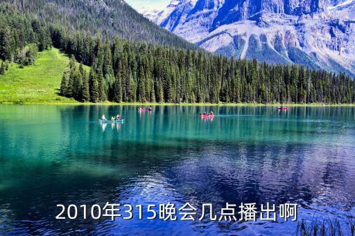 2010年315晚會幾點播出啊