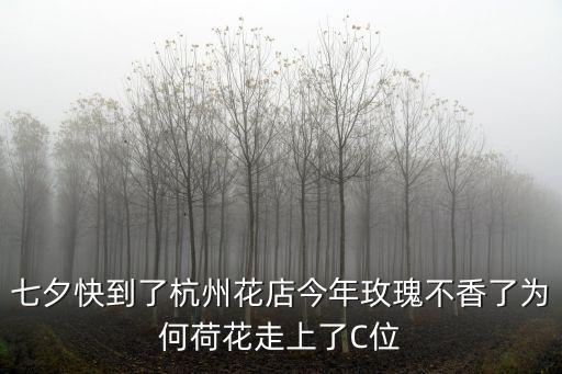 七夕快到了杭州花店今年玫瑰不香了為何荷花走上了C位