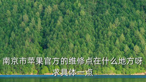 南京蘋果維修，南京市蘋果官方的維修點在什么地方呀求具體一點