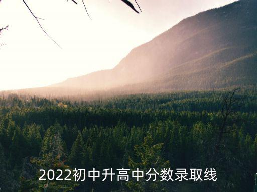 2022初中升高中分?jǐn)?shù)錄取線