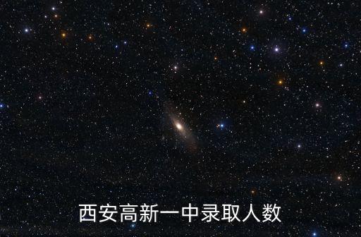 西安高新一中錄取人數