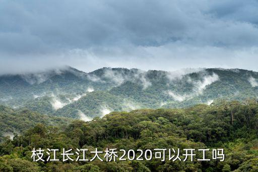 枝江長(zhǎng)江大橋2020可以開(kāi)工嗎