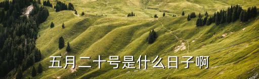 5月20號，五月二十號是什么日子啊