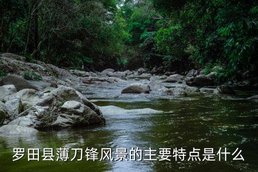 羅田縣薄刀鋒風景的主要特點是什么