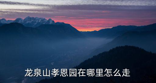 龍泉山孝恩園在哪里怎么走