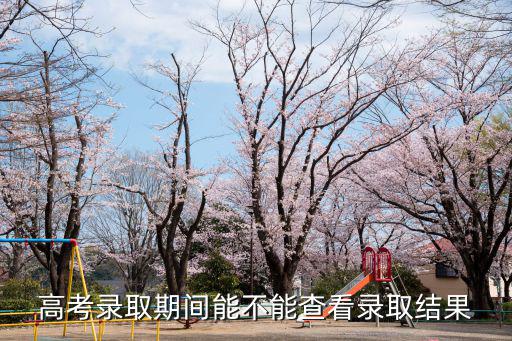 錄取結果查詢，高考錄取期間能不能查看錄取結果