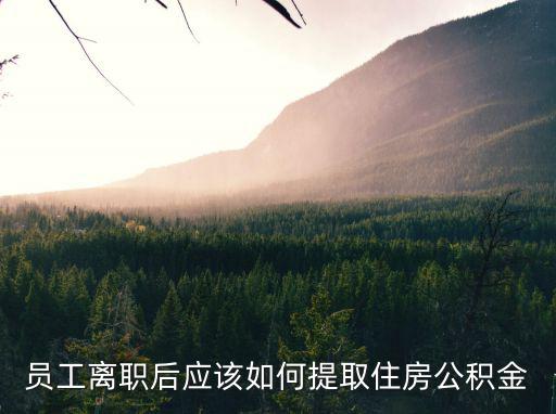 公積金離職提取，從單位辭職了住房公積金怎么提取