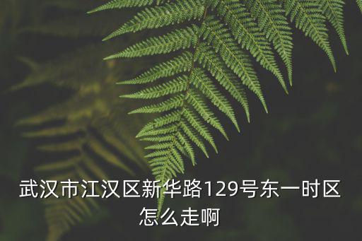 武漢市江漢區(qū)新華路129號(hào)東一時(shí)區(qū)怎么走啊