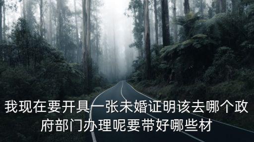 未婚證明去哪里開，怎么辦理未婚證明