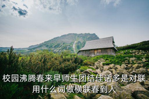 校園沸騰春來早師生團結佳話多是對聯用什么詞做橫聯春到人