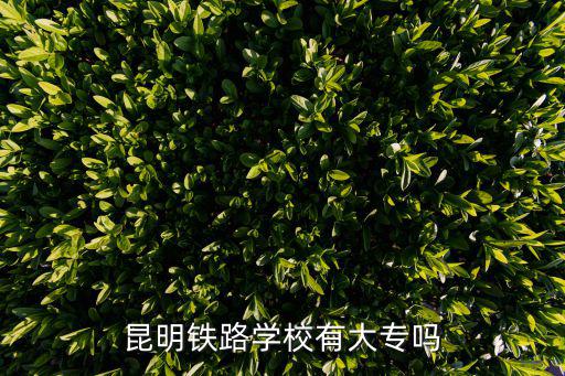 昆明鐵路學校有大專嗎