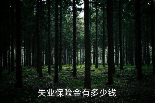 失業保險金有多少錢