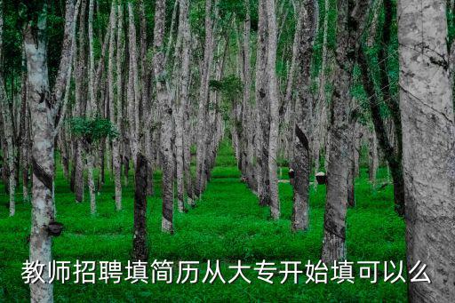 教師招聘簡歷，教師招聘簡歷最重要的是什么方面的信息