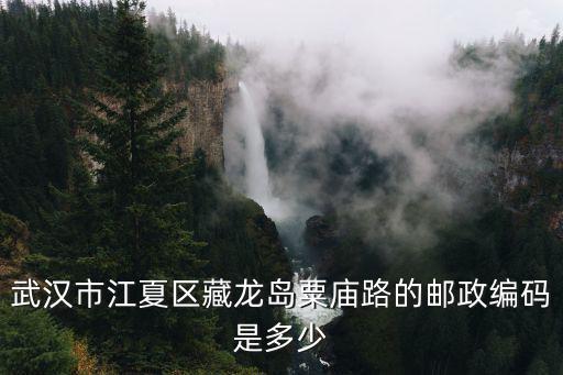 武漢市江夏區(qū)藏龍島粟廟路的郵政編碼是多少