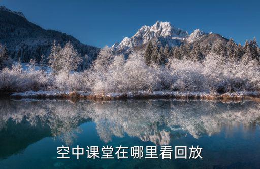 空中課堂在哪里看回放