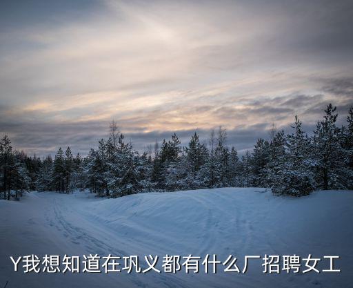 鞏義招聘，Y我想知道在鞏義都有什么廠招聘女工