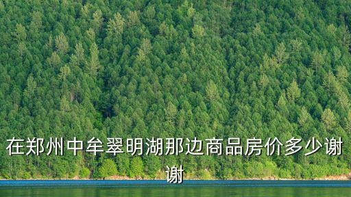 中牟縣房價，中牟現在的房價是多少