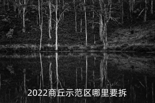 2022商丘示范區(qū)哪里要拆