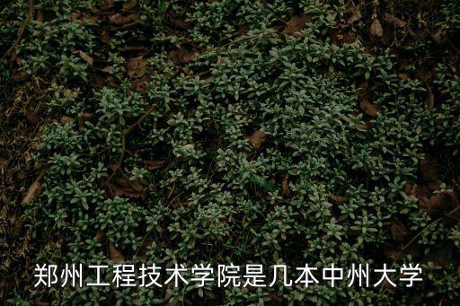 鄭州中州大學，中州大學是本科還是大專