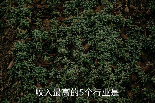 什么行業工資高，什么行業工資高又不累
