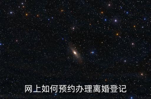 網上預約離婚登記，網上預約離婚登記流程