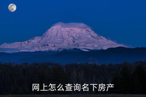 網上怎么查詢名下房產