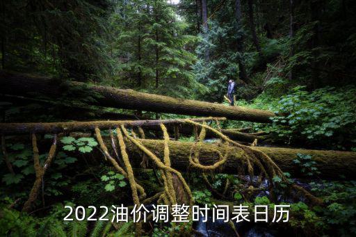 2022油價調整時間表日歷