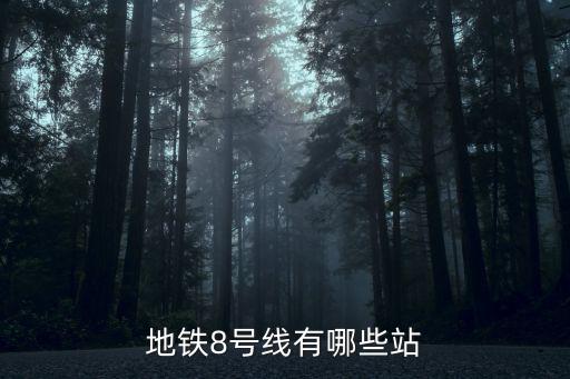地鐵8號線有哪些站