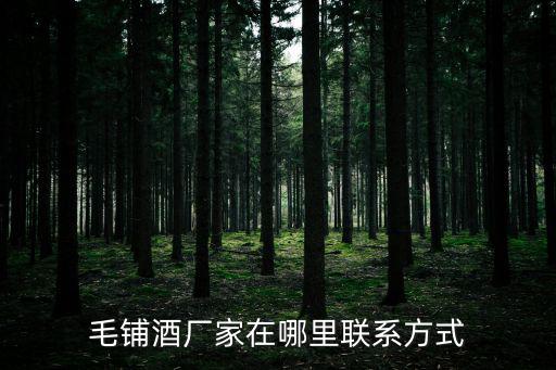 毛鋪酒哪里產(chǎn)的，毛鋪苦蕎酒產(chǎn)地哪里 毛鋪苦蕎酒產(chǎn)地是哪