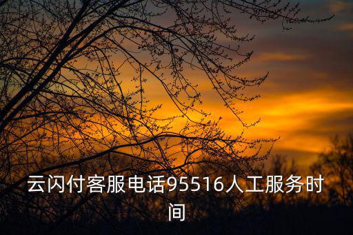 云閃付客服電話95516人工服務時間