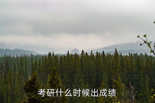 考研成績出來了嗎，考研成績什么時候出來一般2021