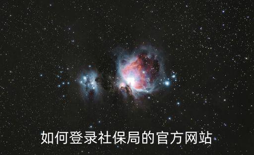 社保官方網站登錄，如何登錄社保局的官方網站