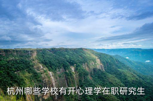 杭州哪些學(xué)校有開心理學(xué)在職研究生