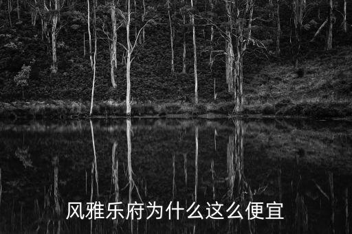 風雅樂府為什么這么便宜