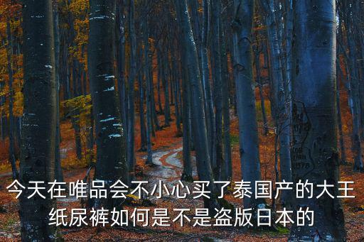 今天在唯品會不小心買了泰國產(chǎn)的大王紙尿褲如何是不是盜版日本的