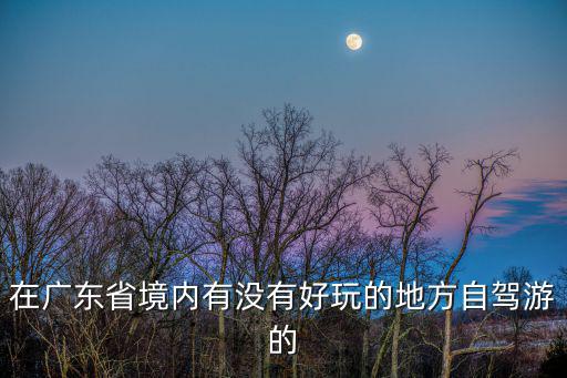 在廣東省境內有沒有好玩的地方自駕游的