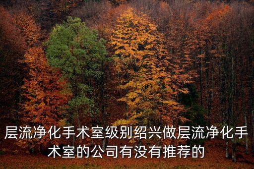 康鼎，層流凈化手術室級別紹興做層流凈化手術室的公司有沒有推薦的